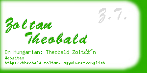 zoltan theobald business card